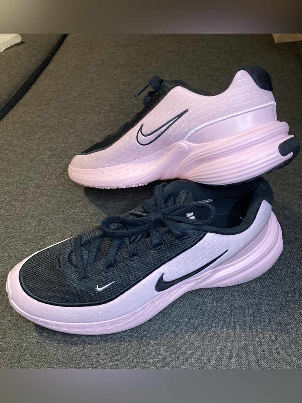 WOMENS NIKE UPLIFT SC SNEAKERS Size 10 Pink Black Athletic Activewear Shoes